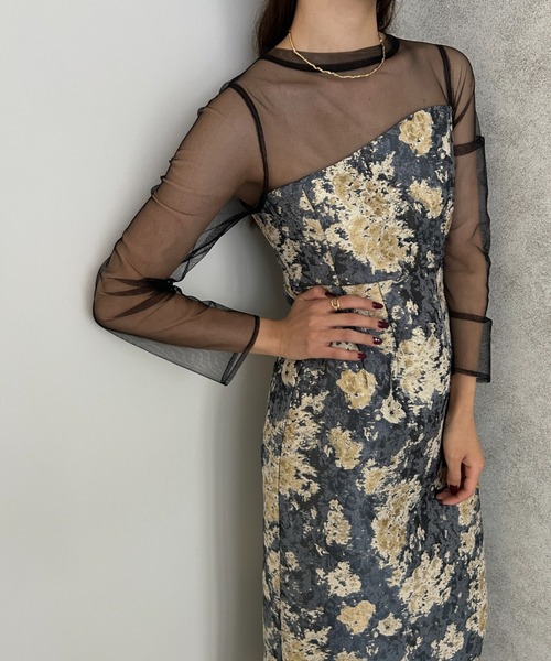 LE'RURE ドレス Meandering Jacquard pencil dress : ZOZOTOWN Yahoo