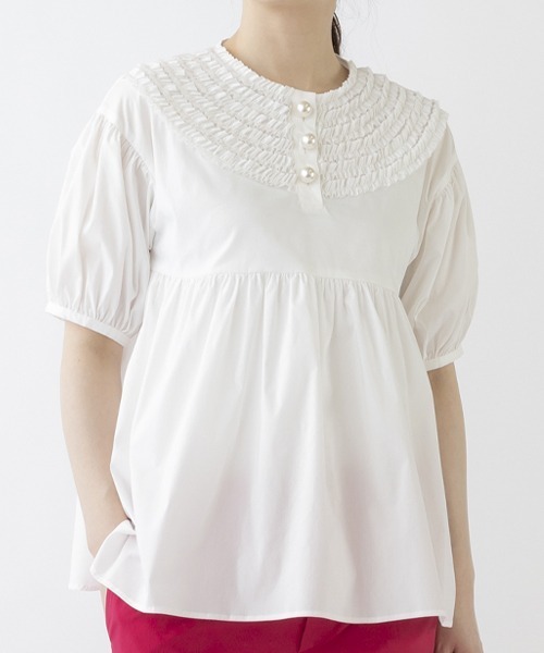 Sono（ソーノ） ブラウス シャツ 「SONO/ソーノ」ちびフリルブラウス