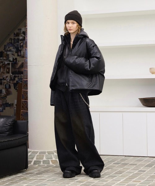 soerte ダウンジャケット ダウン 2way high neck down jacket / 2way