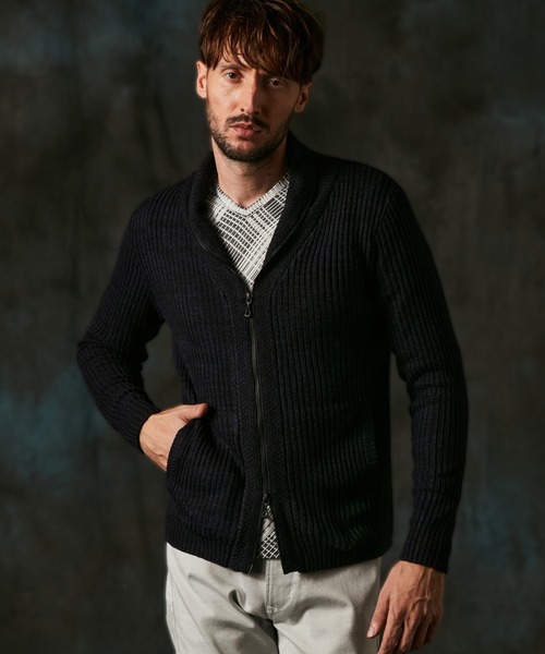 ショールカラーカーディガン メンズのおすすめ人気商品一覧 通販