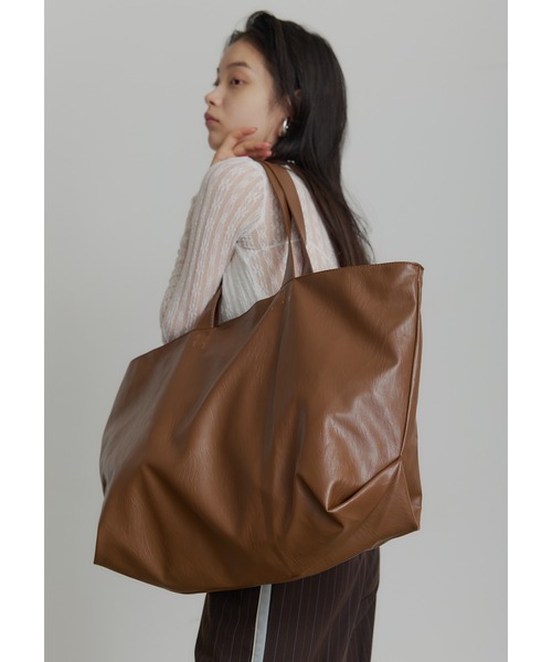 SEN TOKYO トートバッグ ビッグ レザー トートバッグ レディース 大