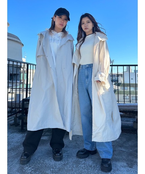 EGOIST（エゴイスト） トレンチコート コート ナイロンロングコート