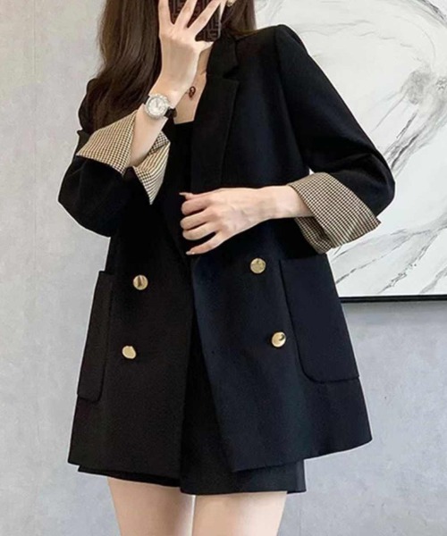 gossip!ロサンゼルス ジャケット テーラードジャケット チェック柄