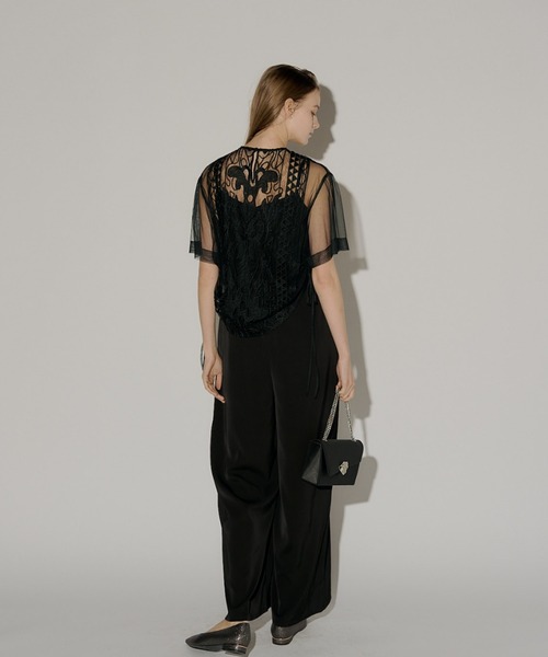LE'RURE パンツドレス Jacquard lace pants dress : ZOZOTOWN Yahoo!店
