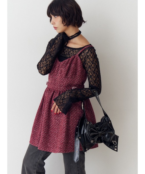 jouetie（ジュエティ） ワンピース ツイードキャミワンピース