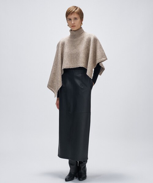 cloenc（クロエンス） ニット セーター アシンメトリーニットポンチョ