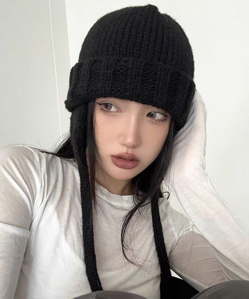 DAY CLOSET ニット帽 ニットキャップ レディース 韓国風ニットフライト