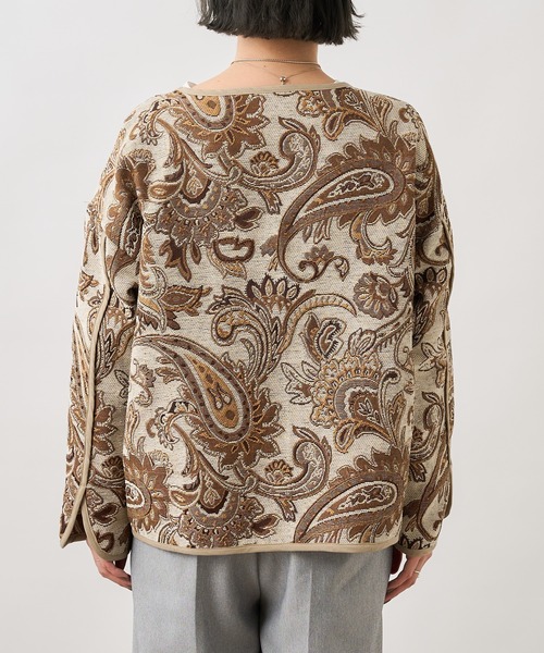 Omekashi（オメカシ） ジャケット ノーカラージャケット ゴブラン