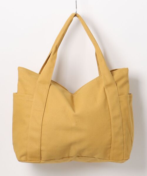 マザーズバッグ 「大容量・軽量タイプ」多ポケット キャンバストート