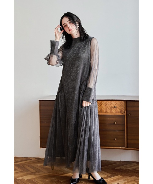 niana（ニアナ） ドレス ラメチュールAラインドレス マタニティ 妊婦