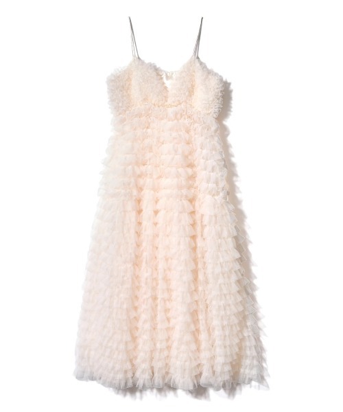 NOTRE emor（ノートルエモア） ワンピース tiered tulle dress