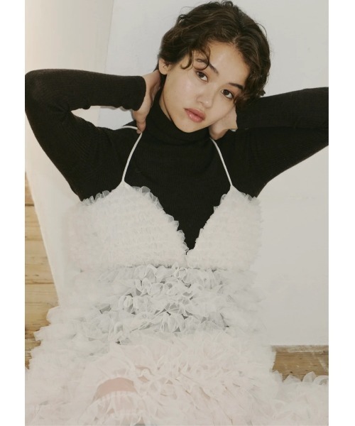 NOTRE emor（ノートルエモア） ワンピース tiered tulle dress