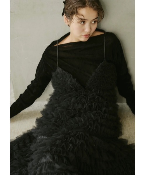 NOTRE emor（ノートルエモア） ワンピース tiered tulle dress