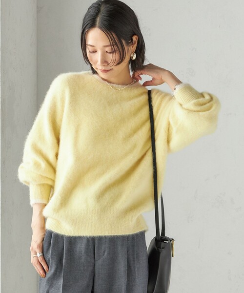 SHIPS（シップス） ニット セーター 杢 フォックス カシミヤ クルー