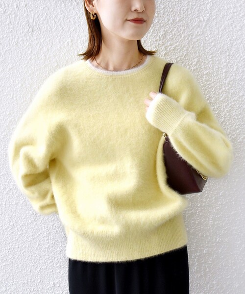 SHIPS（シップス） ニット セーター 杢 フォックス カシミヤ クルー