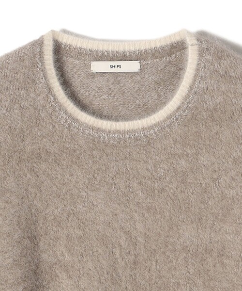 SHIPS（シップス） ニット セーター 杢 フォックス カシミヤ クルー