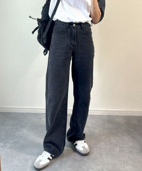 I-SOOK（アイスー） ジーンズ デニム デニムパンツ ストレートブラック