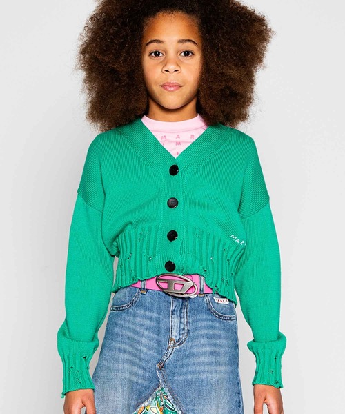 MARNI（マルニ） カーディガン Kids ＆ Junior ワンポイントブランド