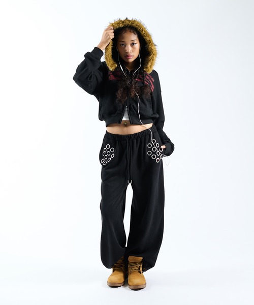 FTW パーカー FRONT LOGO ZIP UP FUR HOODIE レディース メンズ