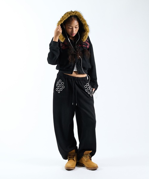 FTW パーカー FRONT LOGO ZIP UP FUR HOODIE レディース メンズ