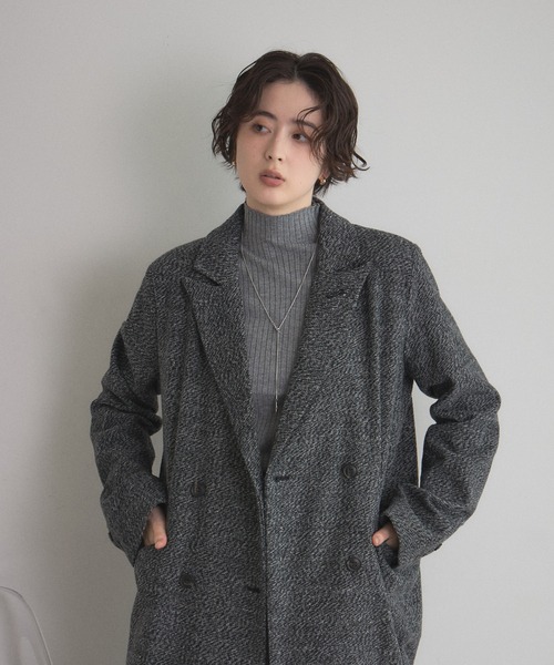 &. NOSTALGIA（ノスタルジア） コート チェスターコート ツイード