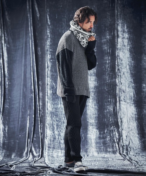 ANGENEHM（アンゲネーム） パンツ mp12732-Light yarn cable stitch