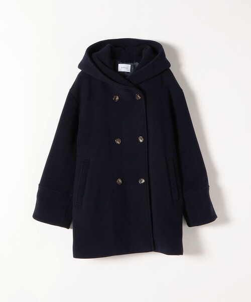 SHIPS any コート アウター 「WEB限定」SHIPS any: フーデット ミディ