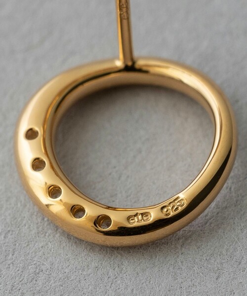 ete（エテ） ピアス ビジュー サークル ピアス レディース : ZOZOTOWN