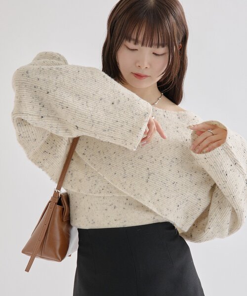 mystic（ミスティック） ニット セーター 「今すぐお届け可能前後2WAY