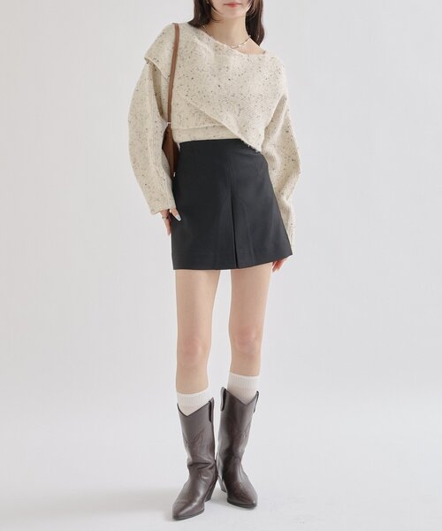 mystic（ミスティック） ニット セーター 「今すぐお届け可能前後2WAY