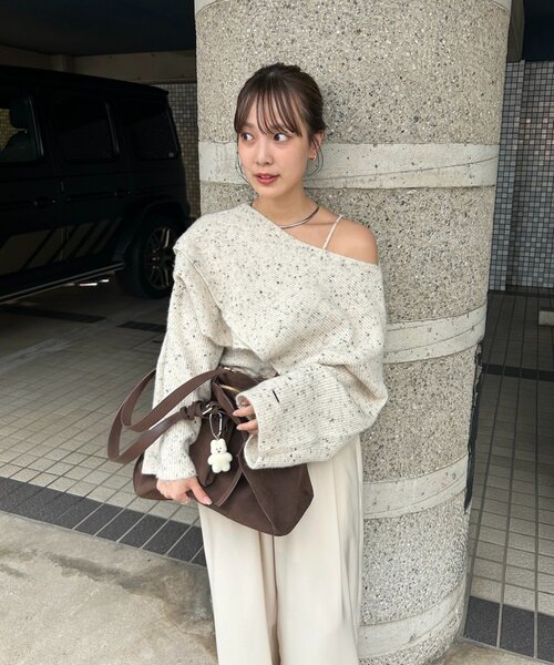 mystic（ミスティック） ニット セーター 「今すぐお届け可能前後2WAY