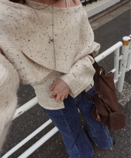 mystic（ミスティック） ニット セーター 「今すぐお届け可能前後2WAY