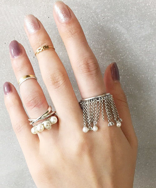 e.m.（イーエム） 指輪 リング SILVER925 2連リング/メンズ/レディース