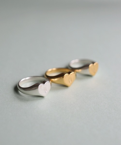 TEN. 指輪 リング SILVER925 ハートシグネットリング レディース