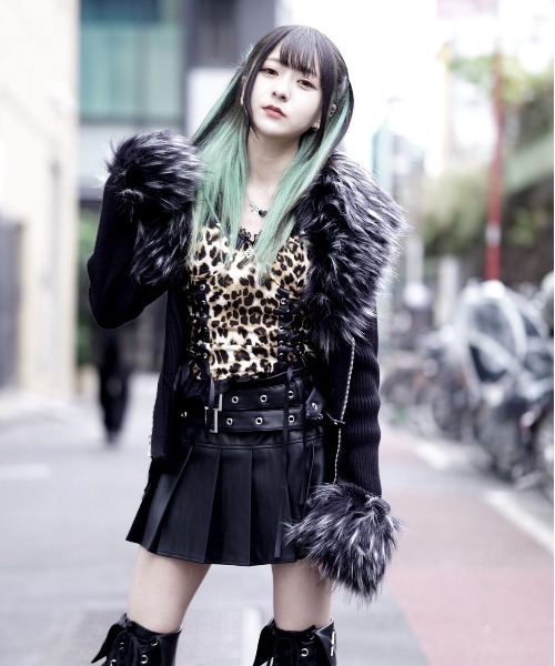 REFLEM（レフレム） カーディガン 「REFLEM/レフレム」ファー付きZIP