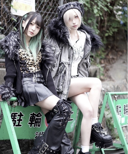 REFLEM（レフレム） カーディガン 「REFLEM/レフレム」ファー付きZIP