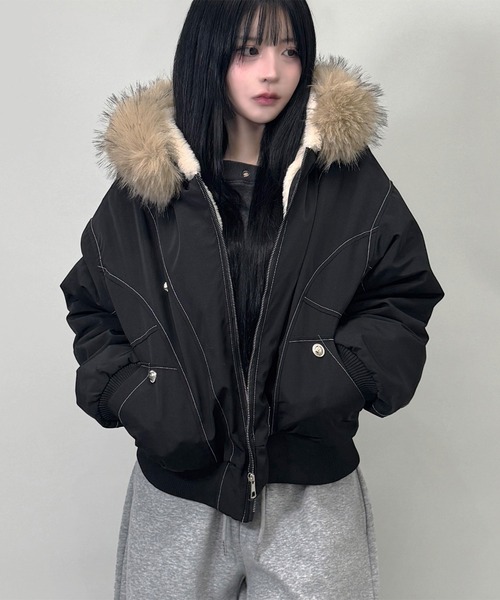 FOLLOWIN（フォロウィン） ブルゾン アウター 「ファー取り外し可能