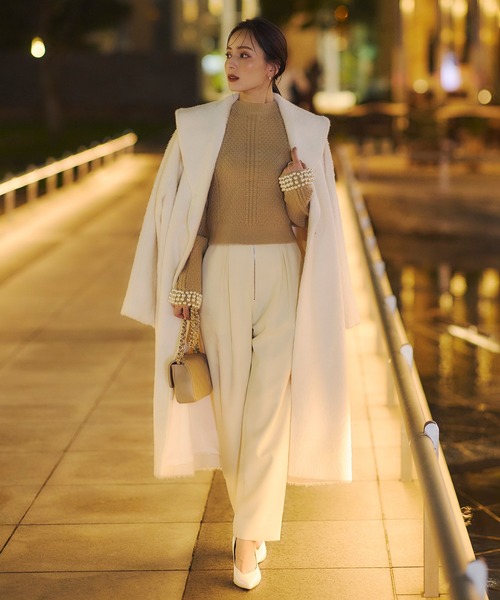 anuans（アニュアンス） ニット セーター パールニットトップス