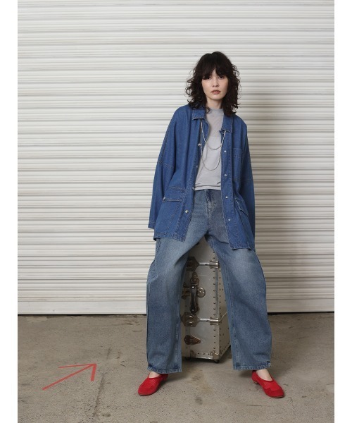 YENN ジーンズ デニム デニムパンツ 「34サイズ展開」YENN サイド