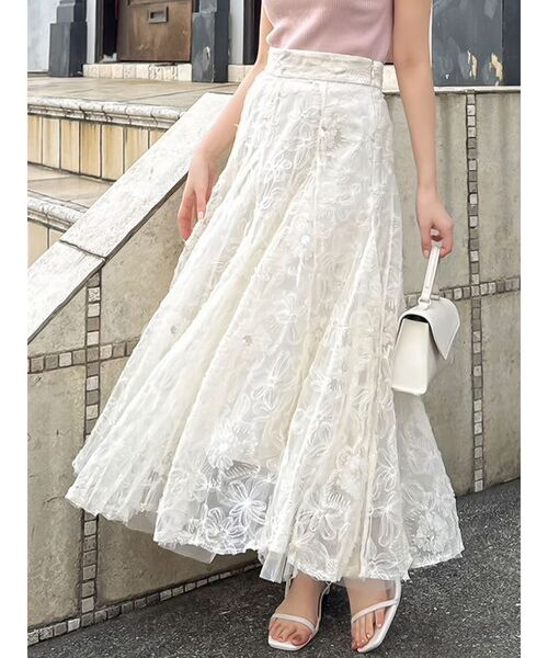 dazzlin（ダズリン） スカート スパンコールチュールスカート