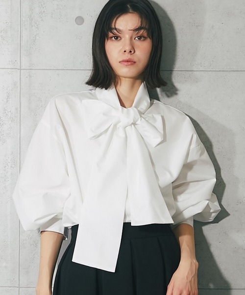 ブラウス シャツ ボウタイブラウス レディース : ZOZOTOWN Yahoo!店