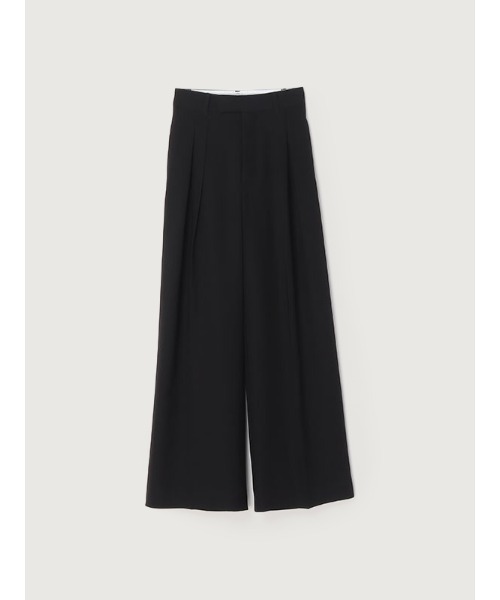 anuans（アニュアンス） スラックス パンツ ツータックワイドパンツ