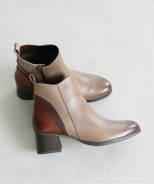 MODE KAORI（モードカオリ） ブーツ 「本革」カーブパターンショート