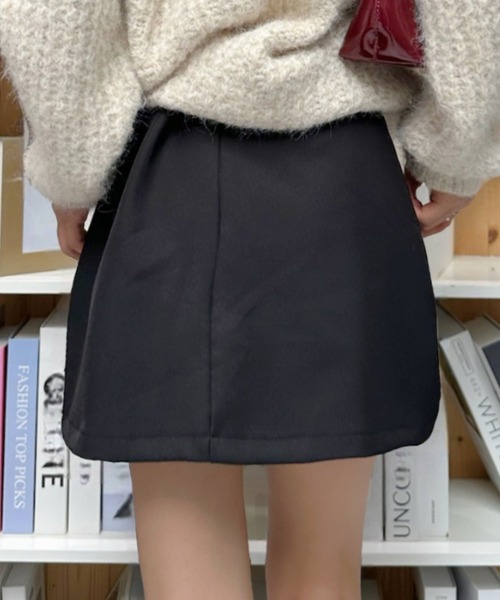 Ada. スカート ラップ風 台形 ミニスカート キュロット : ZOZOTOWN