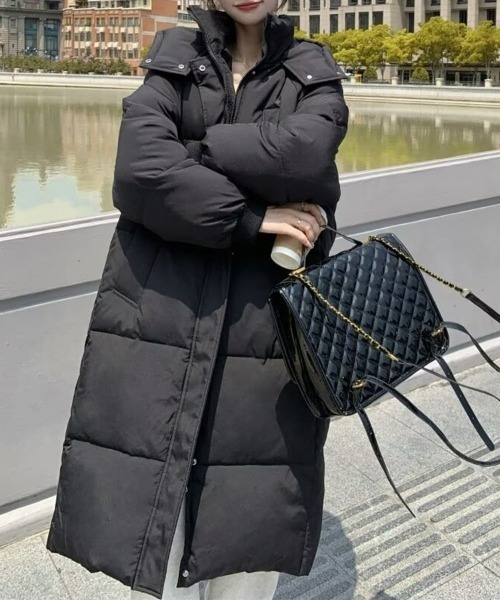 SEU ダウンコート ダウンジャケット エコダウンフードブルゾン