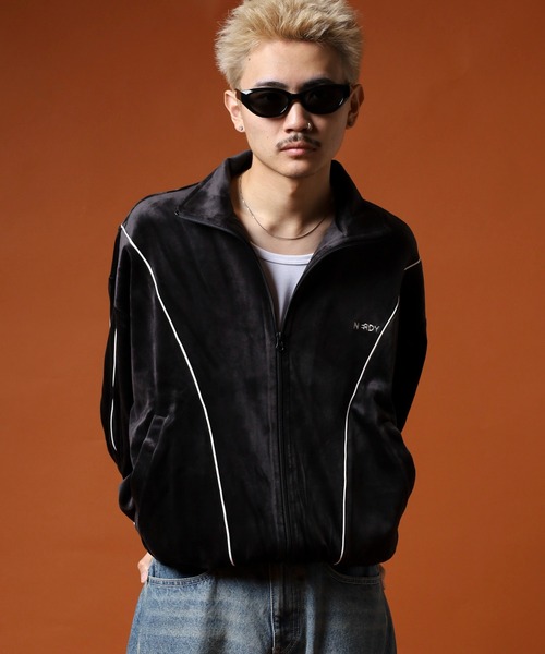 NERDY ジャージ ベロアパイピングトラックトップ メンズ レディース