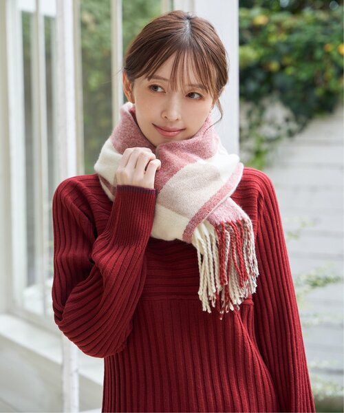 ikka（イッカ） マフラー ストール ウォッシャブルマルチチェック