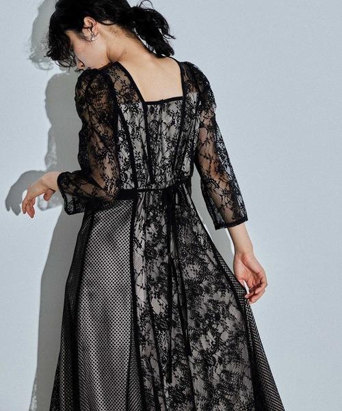 niana（ニアナ） ドレス スイッチングレースドレス パーティードレス