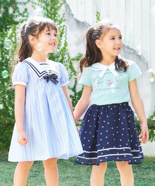 ANY（エニィ） tシャツ セーラーカラー Tシャツ キッズ 子供服 女の子