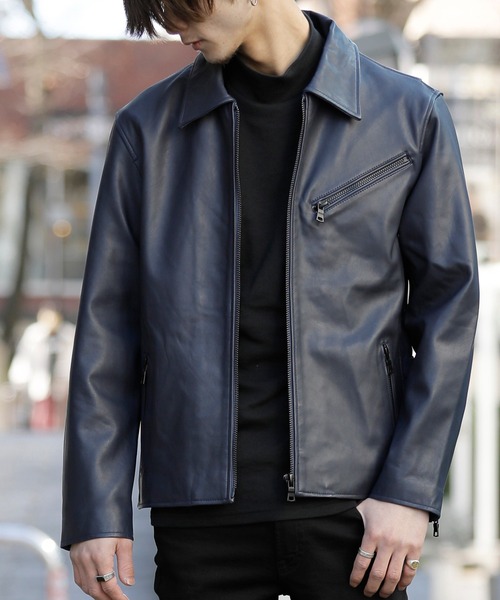 London Denim（ロンドンデニム） 革ジャン ライダース ラムレザー